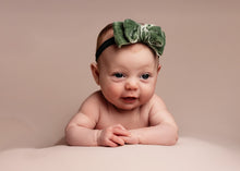 Velvet tieback, green, double, RTS