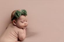 Velvet tieback, green, double, RTS