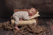 Baby newborn romper, cream, made to order