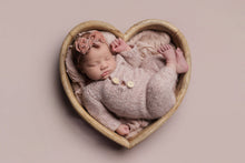 Baby newborn knitted romper and bonnet, pastel blush pink, made to order
