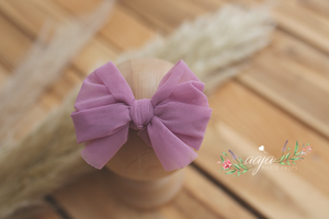 Baby newborn sitter girl bow tiebacks set, pink, purple, lilac, green  big RTS