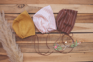 Baby boy or girl 3-6 or 6-12 months size, vintage style, bonnet, boho, vintage, rust, mustard, RTS