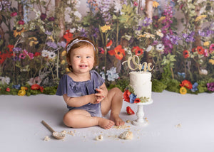 Baby 9-12 months size girl velvet romper, frilly, lavender, Made to order